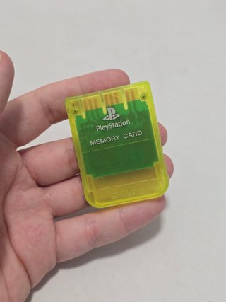 memory card ps1 amarilla Sony - memoria play1