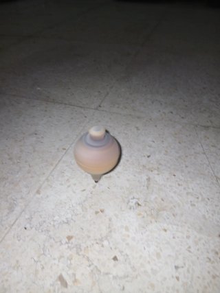 Peonza antigua de madera