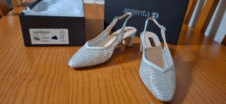 Zapatos de fiesta Argenta Talla 37 Plata