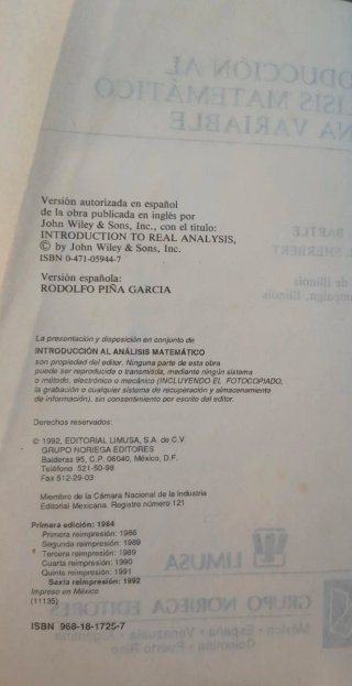Introducción Al Análisis Matemático