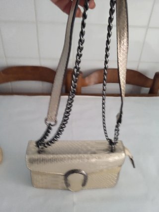 3 Bolsos Fiesta Negro y Dorado