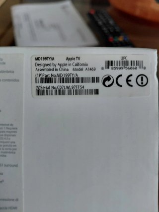 Apple TV MD199TY/A A1469.
