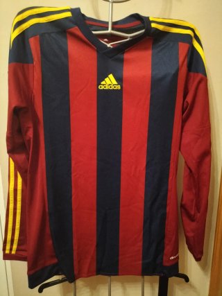 Camiseta Adidas Rayas Azul/Rojo Manga Larga