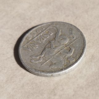 Moneda de 10 céntimos de España, 1953