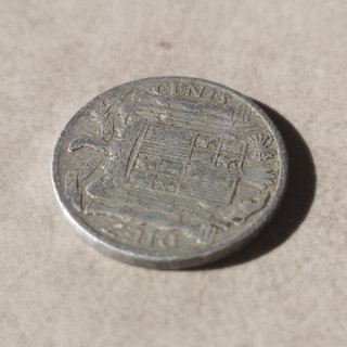 Moneda de 10 céntimos de España, 1953