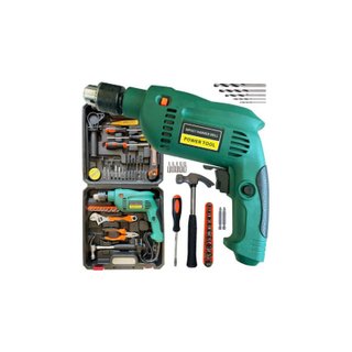 Taladro percutor 550W 3800rpm maletín 37 piezas