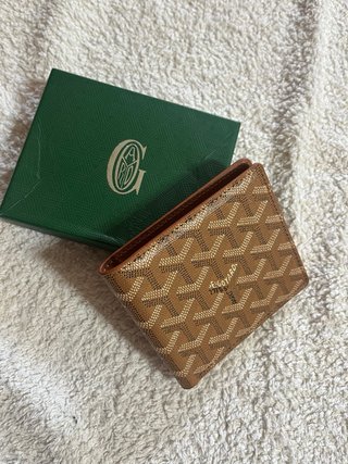 Billetera Goyard Marrón y Beige