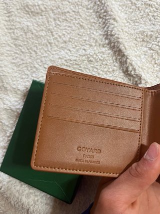 Billetera Goyard Marrón y Beige