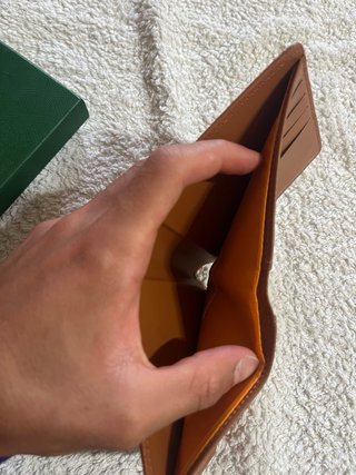 Billetera Goyard Marrón y Beige