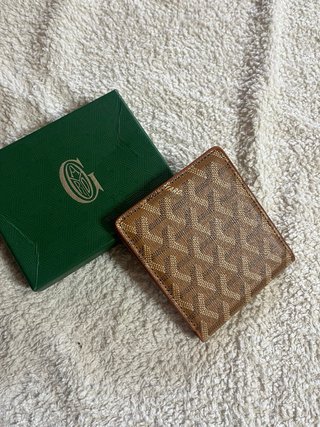 Billetera Goyard Marrón y Beige