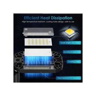 Foco LED plegable 60W 12000 lúmenes garaje taller
