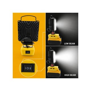 Foco LED trabajo 4800 lm batería DeWalt Makita