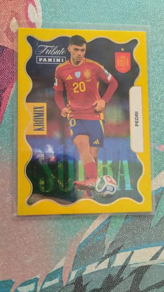 Panini Tributo Kromix Pedri Amarillo