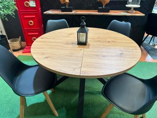 Mesa Extensible de Madera y Metal