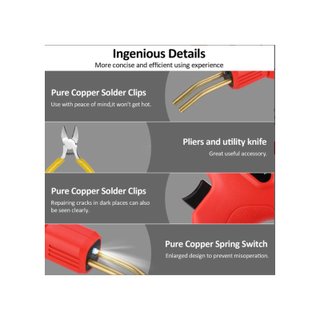 Soldador plástico 100W parachoques reparación