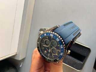 Reloj Frederic Hombre Azul y Plata