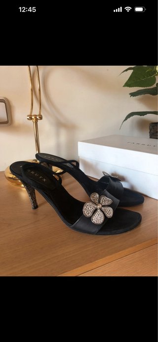 Sandalias de Piel Farrutx Negras Talla 37