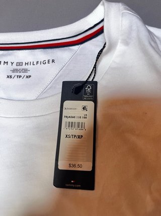 Camiseta Tommy Hilfiger Blanca Talla XS/S