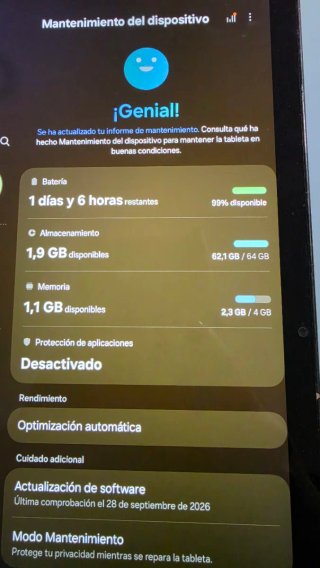 Samsung Galaxy Tab A8 Gris/Blanco Sim fisica
