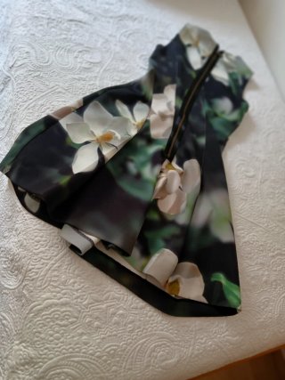 Vestido Scuba Neopreno Estampado Flores