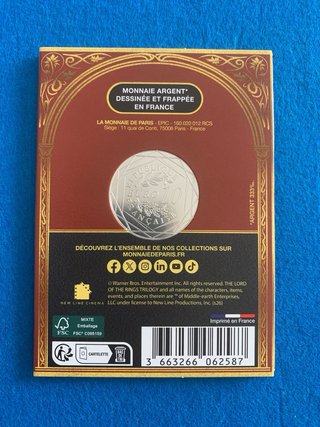 10 Euros Francia 2026 El Señor de los Anillos 4/18