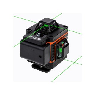 Nivel láser 360° 4 líneas verde autonivelante 25m