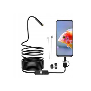 Cámara endoscopio USB de 5,5 mm y cable de 5 m ·