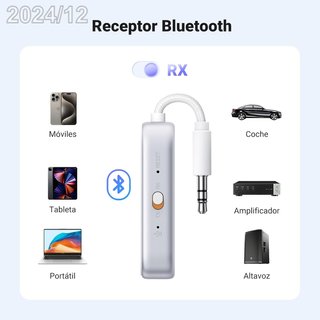 UGREEN Transmisor/Receptor Bluetooth 6 Jack 3,5mm