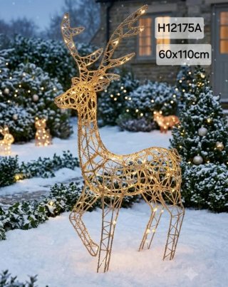 Renna luminosa LED 60x110 cm
