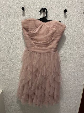 Vestido fiesta rosa nude fórmula Joven