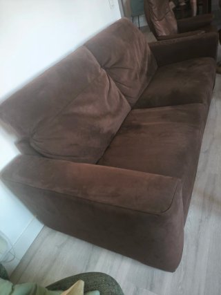 Sofá Natuzzi 2 plazas marrón