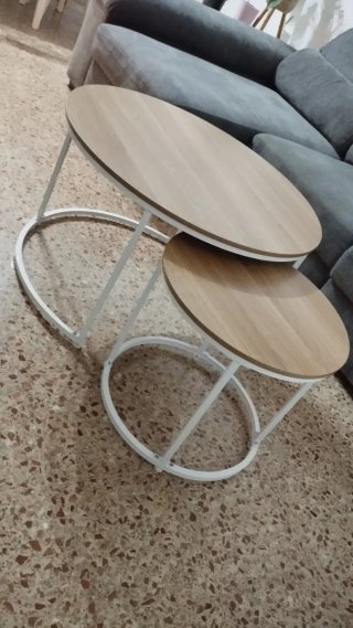 Mesas de centro madera y metal