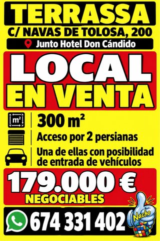 LOCAL 300m CON INSTALACION DE TRASTEROS