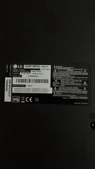Televisor LG 43 pulgadas