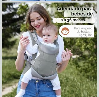 Mochila Portabebés Soporte Cuello Plegable