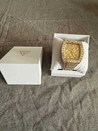 Reloj Guess Dorado Hombre Original