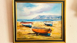 2 Cuadros al Óleo de Marinas