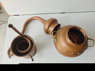 Alambique de Cobre 4,5 Litros. 44 cm. de altura.