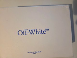 Zapatilla Off-White Azul y Blanca
