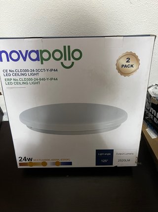 Pack 2 Focos LED Novapollo 24W