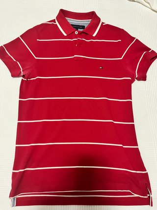 Polo Tommy Hilfiger Rayas Rojas Hombre