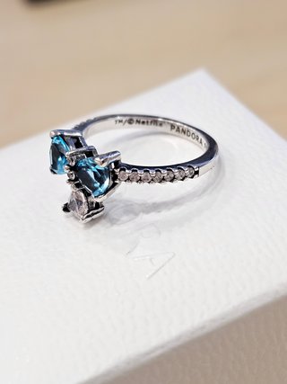Anillo Pandora Lazo Azul Los Bridgerton 52+caja