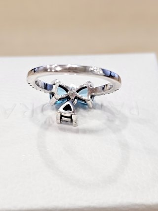 Anillo Pandora Lazo Azul Los Bridgerton 52+caja