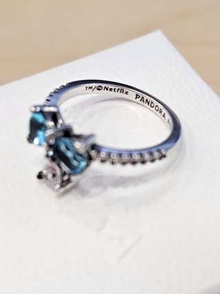 Anillo Pandora Lazo Azul Los Bridgerton 52+caja