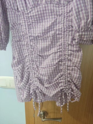 Vestido Zara Morado Talla M