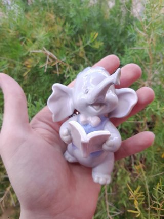 Statuetta elefante ceramica
