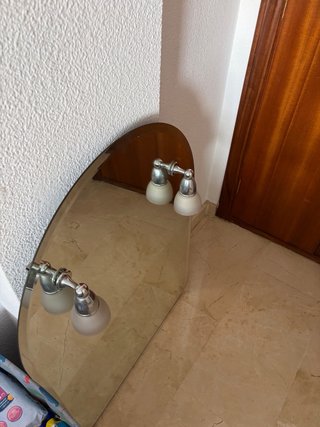 Muebles de baño blancos con espejo PACK COMPLETO