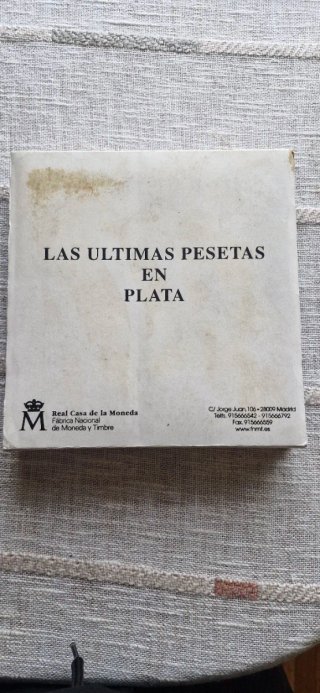 Colección FNMT Últimas Pesetas Plata 2001 Completa