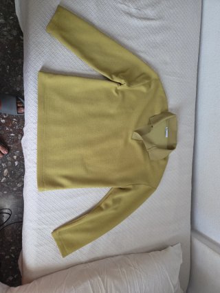 Camisa Zara verde lima talla L