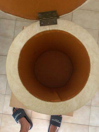 Pouf rotondo stile classico